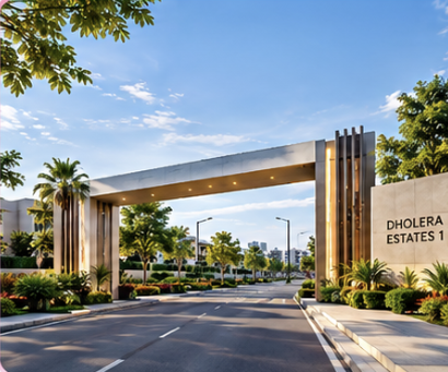 Illustrative residential setting for Dholera Estates 1