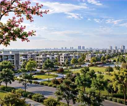 Illustrative residential setting for Dholera Estates 3